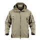 Fleece Jacket Men Waterproof Fleece Lining Leather Jacket Horse Riding Jacket