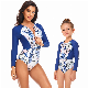  Newest Popular Parent-Child Swimwear Swimsuit Beachwear One Piece Bikini with Zipper