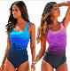  Crisscross Back Padded Sportswear One Piece Swimwear