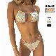  OEM & ODM New String Sexy Micro Floral Bikini Thong 2 Piece Women Swimwear Sexy C String Swimsuit