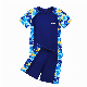  Two-Piece Printed Short Sleeve Upf50 UV Protect Teen Large Size Beachwear