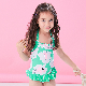  Kid Bikini One Piece Swimming Bathing Suit Double Ruffles Bikini Swimwear Girl Swimsuit