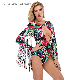 High Quality Customized Sexy Girl Hot Selling Long Sleeve One Piece Cut out Tassels Swimwear manufacturer