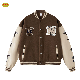  OEM Custom Letter Embroidered Logo Patches Letterman Baseball Varsity Jacket for Men