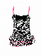 Bowknot Zebra Pattern One-Piece Swimwear Dress for Child manufacturer