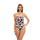  Leopard Print Swimsuit High Leg Opening Swimwear Beachwear