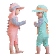  Wholesale Quick Dry One Piece Babies Boys Dinasour UV50+ Sun Protection Swimwear