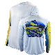  Custom Sublimation UV Protection Quick Dry Printing Long Sleeve Fishing Shirts for Beach Sailing Summer