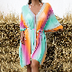  SJ-ZS2019 Europe and the United States 2022 new beach sun protection clothing gradient color bikini swimsuit with pullover