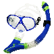  Adult Scuba Tempered Glass Diving Mask Snorkel Full Dry Face Mask Kit Diving Set Equipment