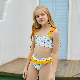 New Girls Swimsuit Print Ruffle Triangle Bikini Bathing Suit Beachwear Surfsuit Swimwear
