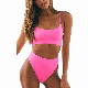  Wholesale Scoop Neck Cut out Back High Cut Monokini One Piece Swimsuit