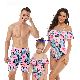  Cowinner Matching Family Swimsuit Mommy Daughter Swimwear Set Dad Boys Beach Shorts Family Beach One-Piece Swimwerar Sets