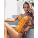  Solid Color One-Piece Swimsuit SPA Bikini Side Metal Ring Beach Wear Wholesale