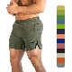  Summer 2 in 1 Shorts Men Gym Fitness Running Beach Shorts Quick Dry Male Training Short Pants for Men