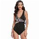  Ribbed Sexy Swimwear Tank Swimming Suit Contrast Leopard Print Bikini One Piece Bikini