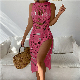  SJ-ZL1132 Wholesale 2023 EU-US Knitted Hollow Split Holiday Sunscreen Beach Covers