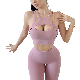 Three-Dimensional Hollow Back Anti-Shock Gathered Yoga Bra Sportswear