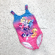  Kids Girls One Piece Swimwear Stripe Straps Swimsuit Printing Bodysuit Polyester