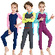  Children Full Sleeve Upf 50+ Spandex Fabric Quick Dry One Piece Swimsuit