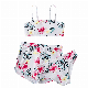  New Children Swimwear European and American Flower Three-Piece Shorts Bikini Girls Swimwear