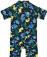 Factory Price OEM Short Sleeve Baby Rompers Printing Nylon Spandex Boys Swimwear