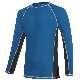  Long Sleeved Rash Guard Shirt Upf50+Sun Protection Fast Drying Men′s Swimwear
