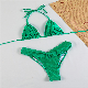  Two Piece Women Bikinis Micro Folds Sexy Swimwear High Cut String Swimming Suit