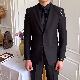  2023 Beach Linen Men Suit 2 Pieces Slim Fit Tuxedo Custom Blazer Classic Men Suits Jacket+Pants