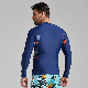 Easy Dry Elastic Lycra Swimwear Long Sleeve Customized Printed Panel Jumpsuit
