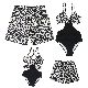  New Fashion Parent-Child Four-Piece Bikini Swimwear for Family Summer Beach