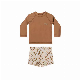  Baby Boy Striped Printing Long Sleeves UV50+ Protection Rash Guard Swimwear