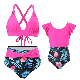  Custom Four Colors Nylon Parent-Child Bikini Swimming Suit