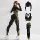  3 PCS Seamless Yoga Set Plus Size Women Gym Clothing Activewear Crop Top Tracksuit with Zipp Sportswear