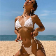 Fashion Two Piece Bikini Popcorn Swimsuit