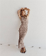  OEM Custom Summer Women Ladies Sexy Elegant Knitted Long Sleeveless Sweater Dress