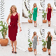 Women Clothing Clothes Ladies Apparel Tiered Mini Summer Casual Dress