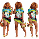 L287927 Casual Printed Bat Sleeves Nightclub Dresses Sexy Club Dress manufacturer