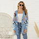  Women′s Fall Winter New Print Cardigan Sweater Ladies Long Sleeve Knit Sweaters