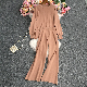 Custom Winter Sweater Pants Women Ladies Two Piece Knit Set