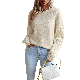  Custom Design Winter Women Long Sleeve Knit Pullover Sweater