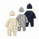  OEM Custom Winter Baby Infant Long Sleeve Knitted Sweater Romper