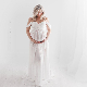  2021new Fashion Women Maternity Washed Split Front Maxi Dress