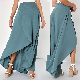  Fashion OEM Custom Ladies Casual High-Low Polyester Women Skirt