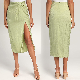  Hot Sale Fashion Elegant Knot Split Jacquard Summer Women Skirt