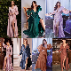  Factory China OEM Top Quality New Design Hot Selling Formal Long Sleeve Dress Evening Prom Gown