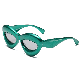 New Inflatable Lips Y2K Future Wind Ins Trend Personality Cat-Eye Sunglasses