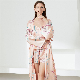  Custom Design Wholesale Silk Cotton Lace Suspenders Women Sleepwear Sexy Nightwear Pajamas