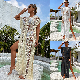 Ladies Apparel Open Stitch Thigh Crochet Skirt Coverup Beach Dress