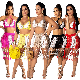 L28752 Summer Matching Hand Woven Beach Skirts Set manufacturer